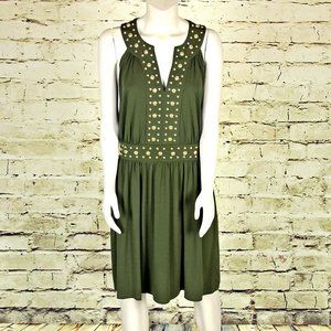 Michael Kors Sleeveless Dress / Roman Accents / M